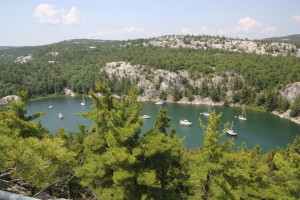 Covered Portage anchorage viewed from Southern Cliff platform