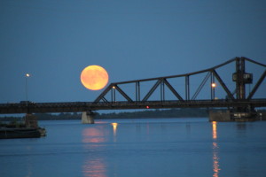 Full Moon Rising at Little Current